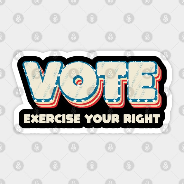 exercise your right Sticker by graceindrian